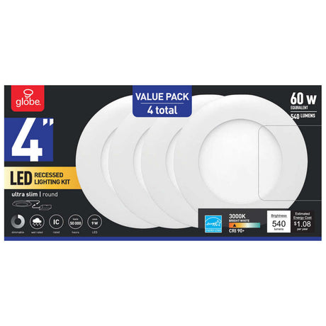 Ultra Slim Value Pack Recessed Lighting Kit 9W LED 3001862