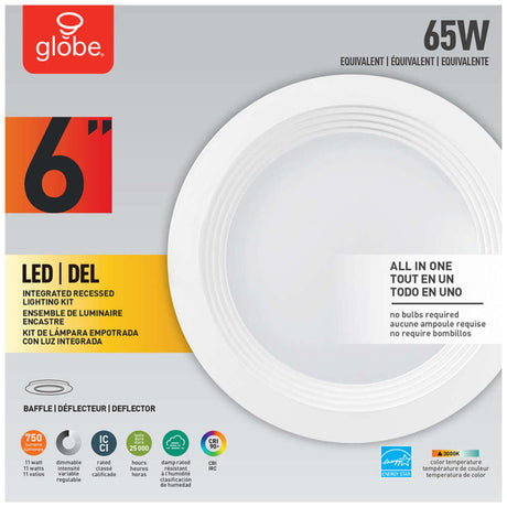 Value Pack Recessed Lighting KitWhite Plastic LED 3002063