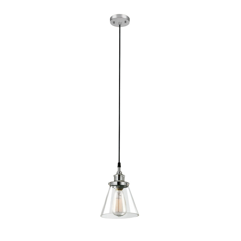 Parker Pendant Light 60W Plug In/Hardwire Chrome 3008665