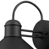 Sebastien Modern Wall Sconce 1 Light Black Outdoor 3008673