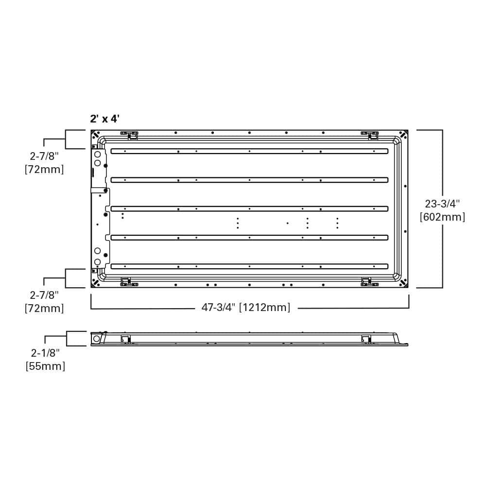 GPT Series Prismatic LED Panel 39W 2 x 4' 5000 Lumen 3009796