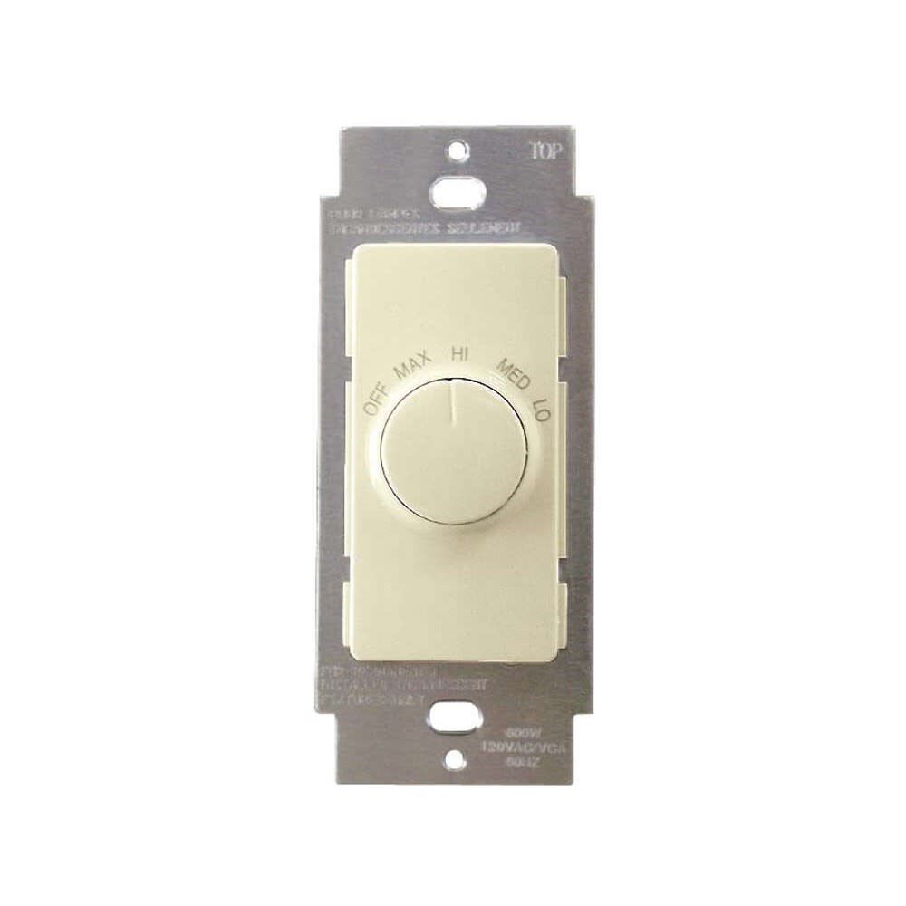 Decora Fan Control Switch 1.5A Ivory 1Pole Rotary 4 Speed 3217809