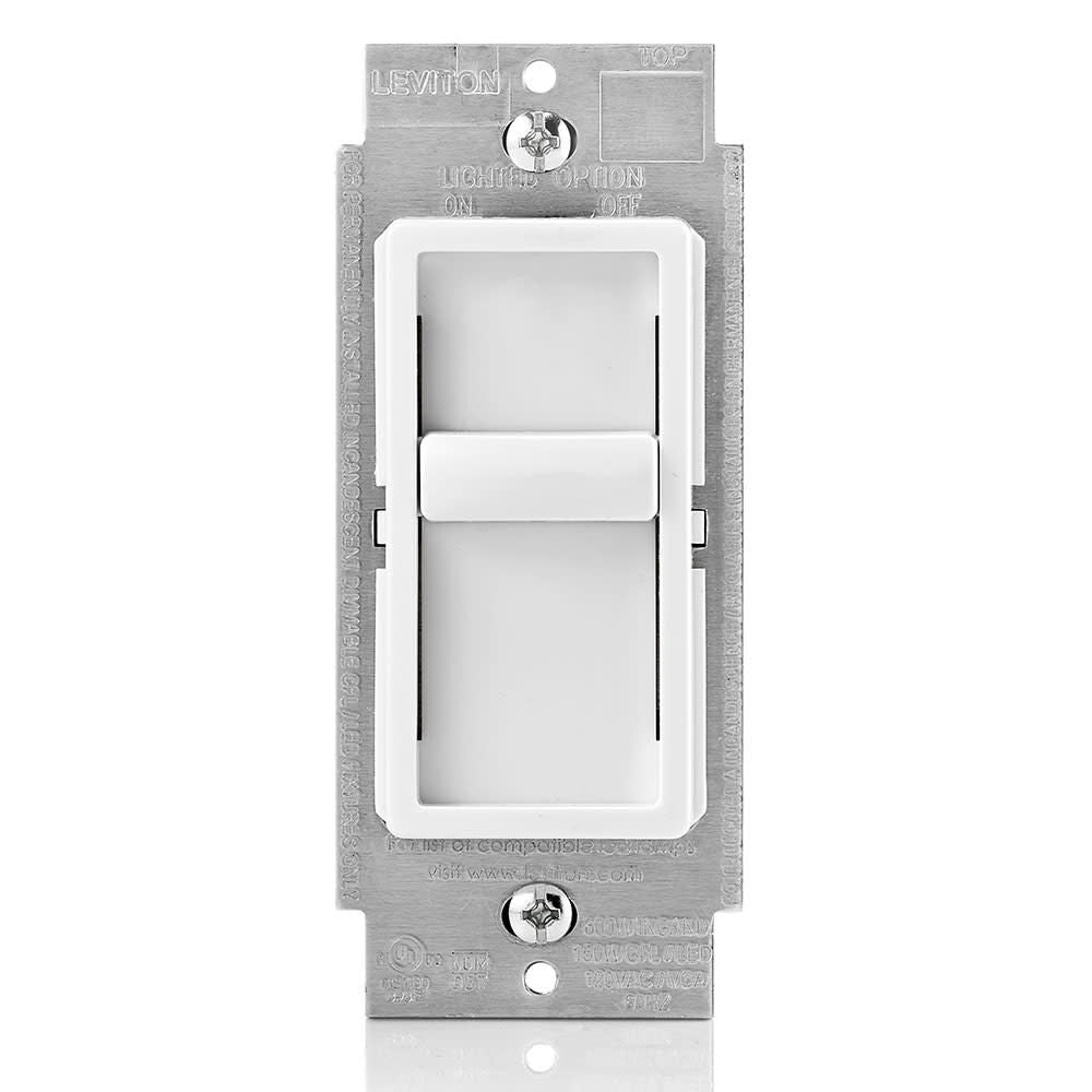 Dimmer Switch White Incandescent/Halogen 1 Pole Slide 3422375