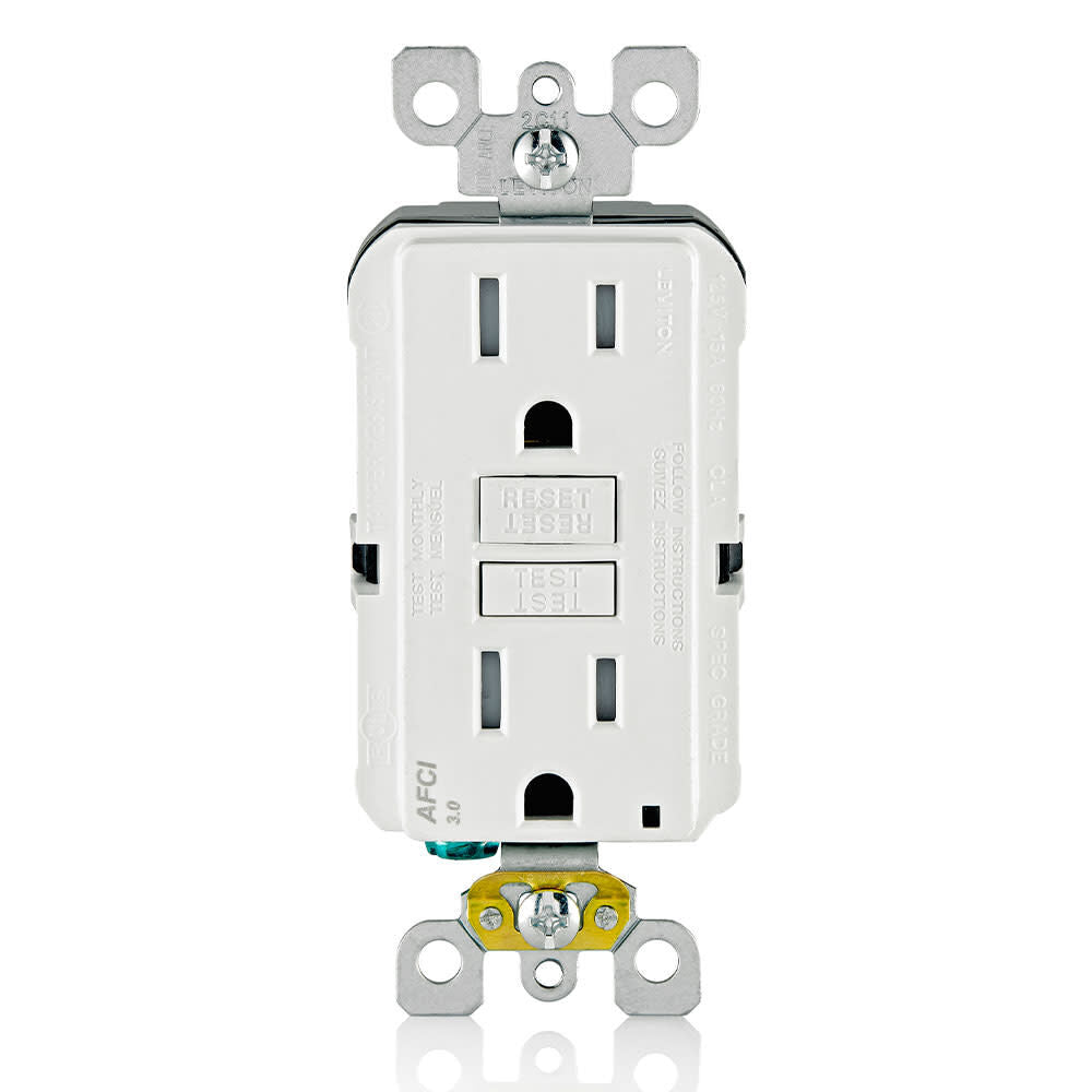 SmartlockPro AFCI Outlet 15A 125V 2 Pole Duplex White 3467941