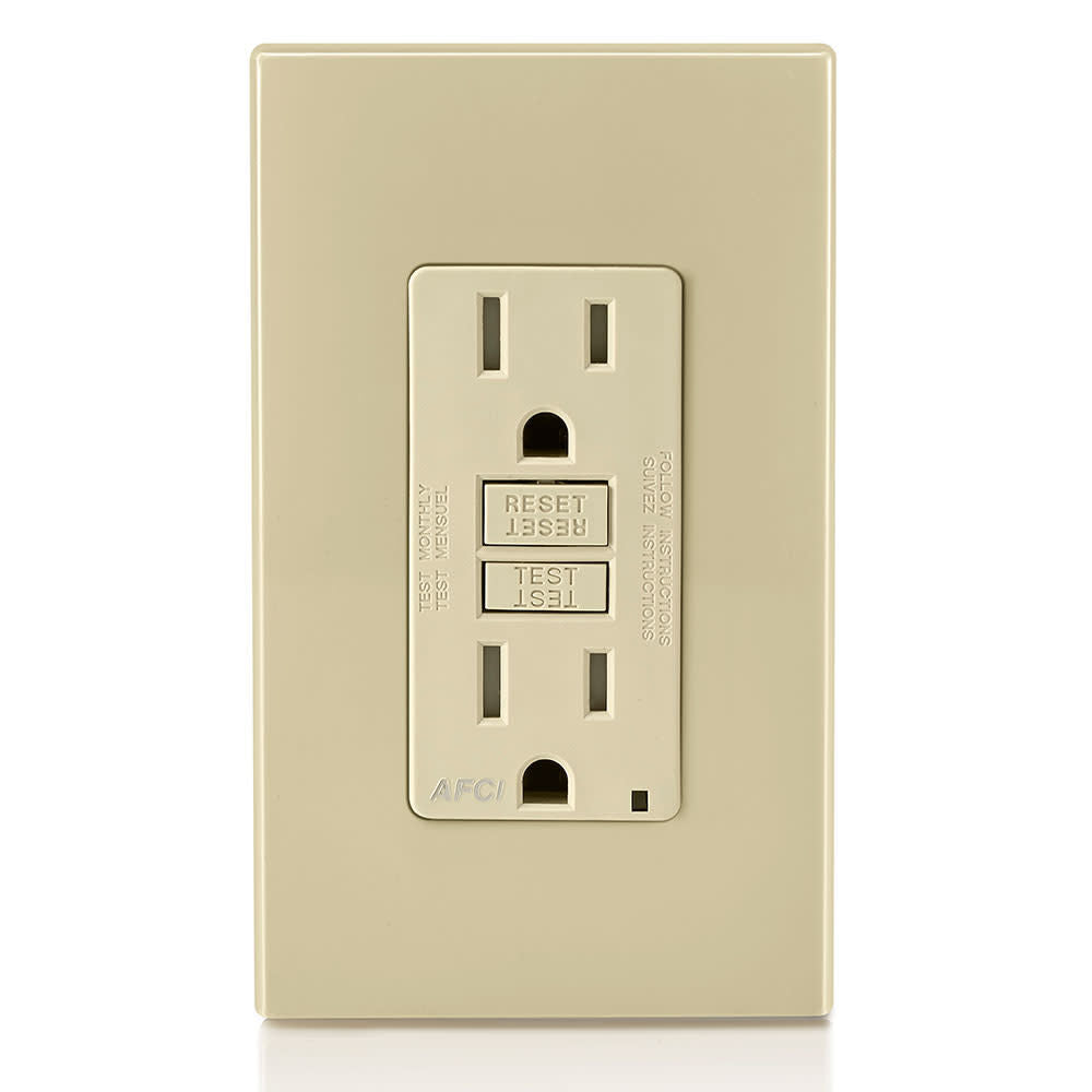 SmartlockPro AFCI Outlet 15A 120V Ivory NEMA 5-15R 3500162