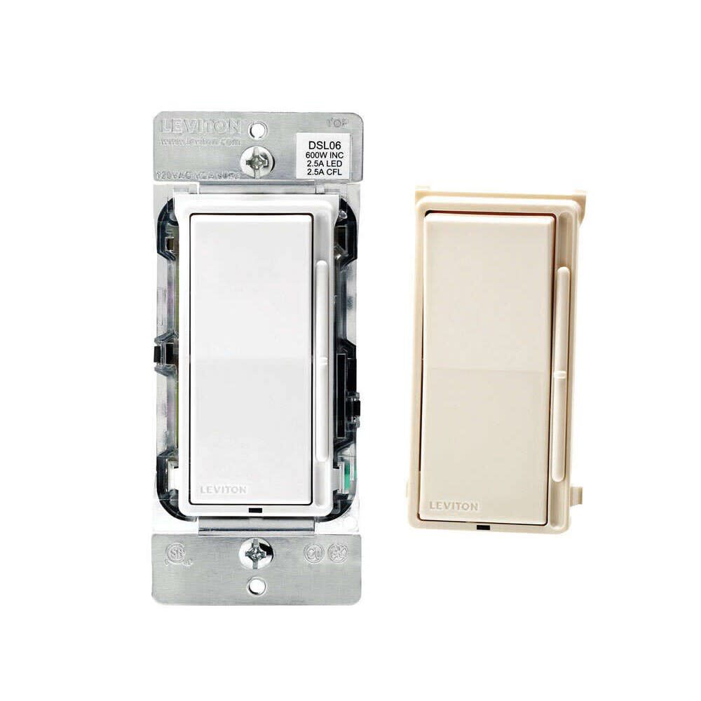 Decora Switch 600W Multi-Colored Rocker Dimmer 3509700