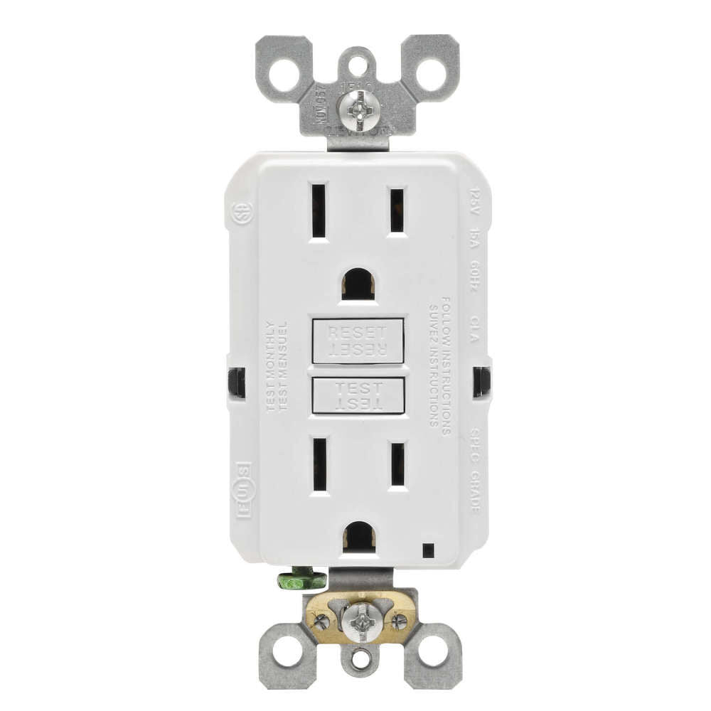 SmartlockPro GFCI Outlet 15A 125V Duplex White NEMA 5-15R 3532694