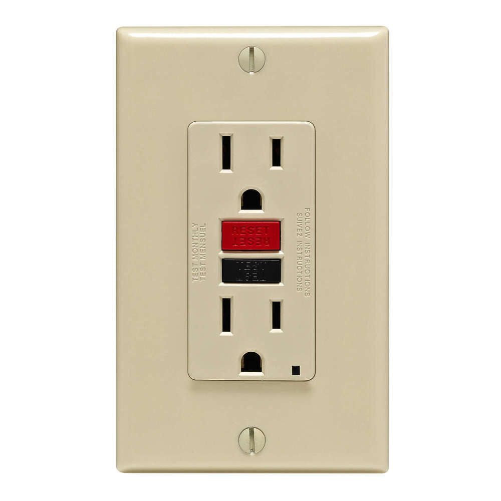 SmartlockPro GFCI Outlet 15A 125V Ivory NEMA 5-15R 3532918