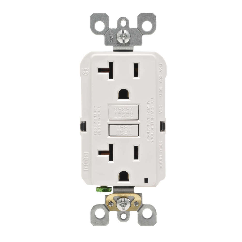 SmartlockPro GFCI Outlet 20A 125V Duplex White NEMA 5-20R 3532967