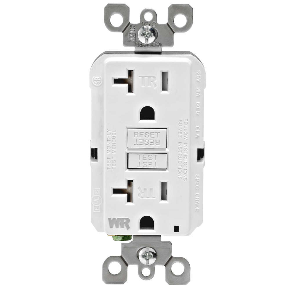 SmartlockPro GFCI Outlet 20A 125V Duplex White NEMA 5-20R 3532983