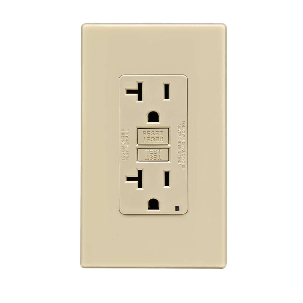 SmartlockPro GFCI Outlet 20A 125V Ivory NEMA 5-20R 3533049