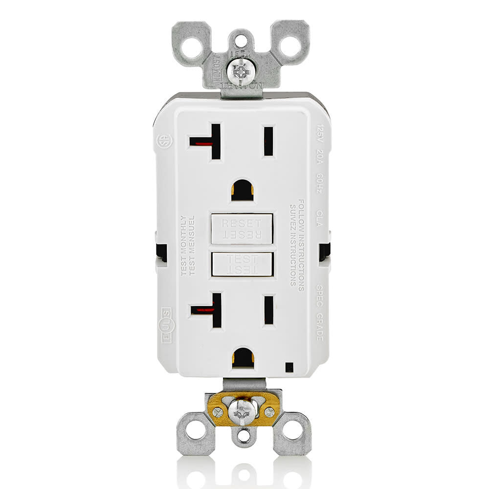 SmartlockPro GFCI Outlet 20A 125V White NEMA 5-20R 3533080