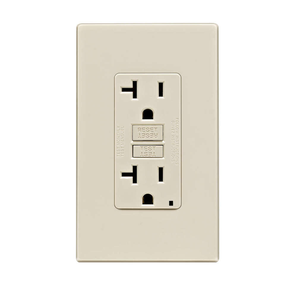 SmartlockPro NEMA 5-20R GFCI Outlet 20A 125V Light Almond 3533262