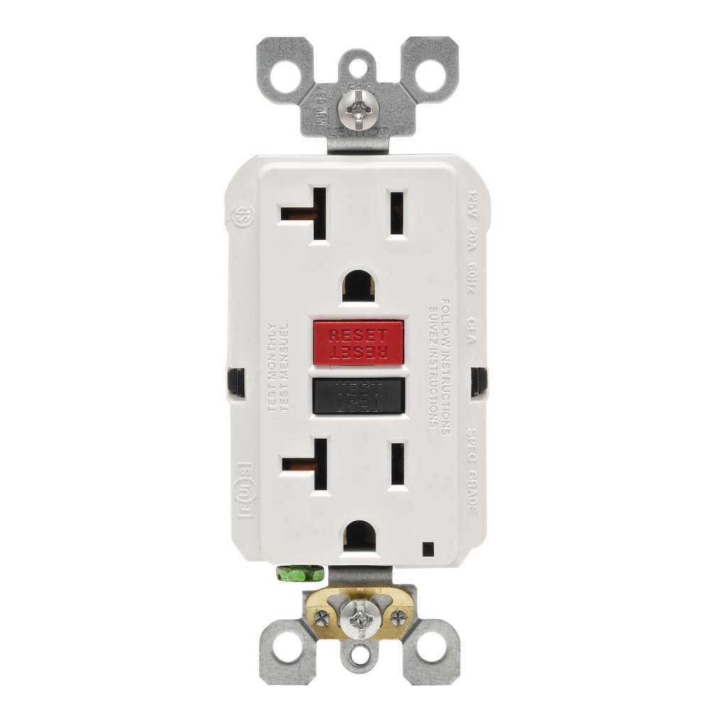 SmartlockPro GFCI Outlet 20A 125V Duplex White NEMA 5-20R 3533270