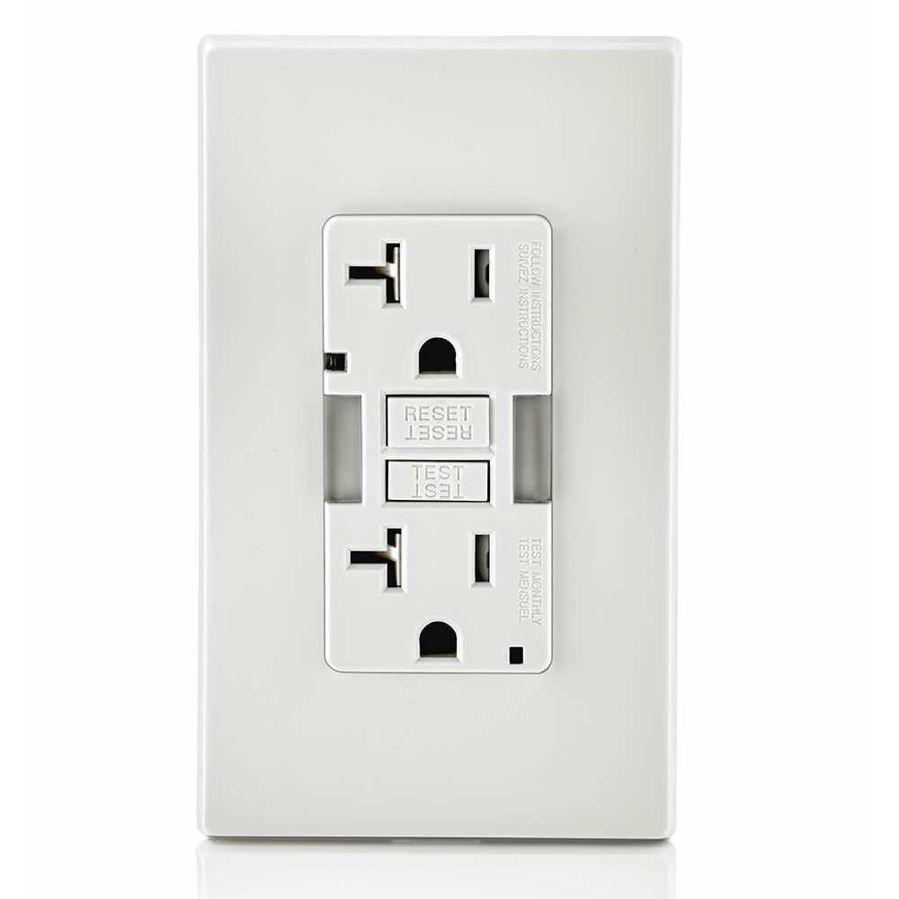 SmartlockPro GFCI Outlet 20A 125V Duplex White NEMA 5-20R 3533361