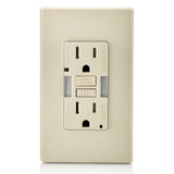 SmartlockPro NEMA GFCI Outlet 15A 125V Duplex Light Almond 3533767