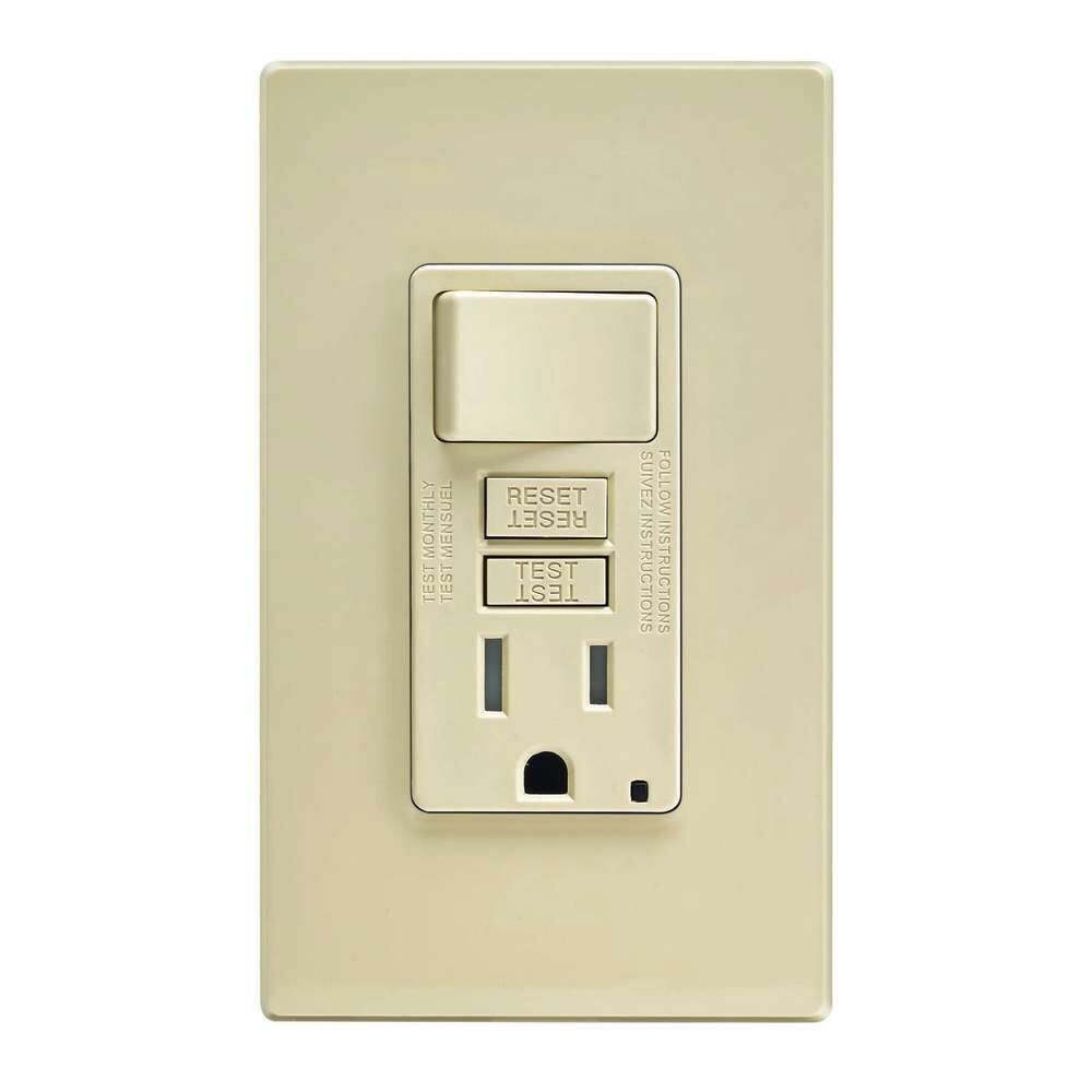 SmartlockPro GFCI Outlet 15A 125V Ivory NEMA 5-15R 3534047