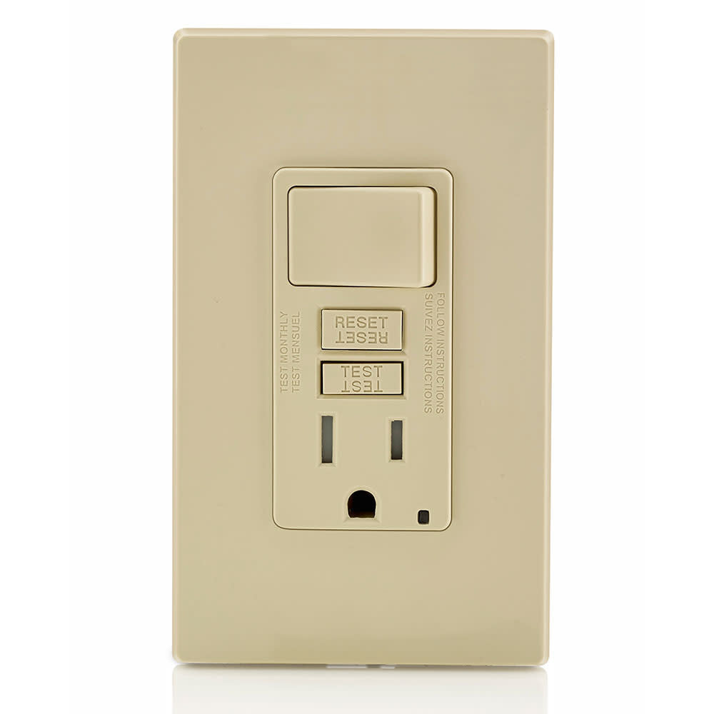 SmartlockPro GFCI Outlet 15A 125V Ivory NEMA 5-15R 3534047