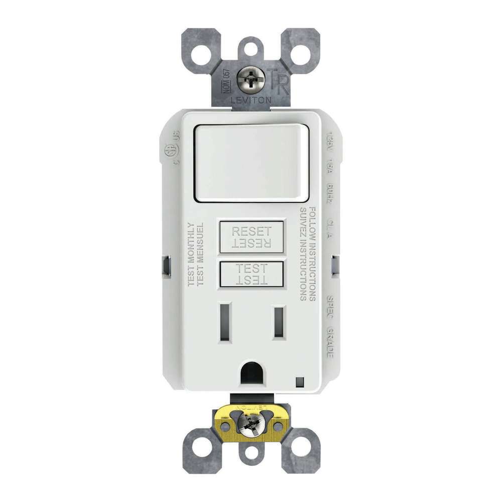 SmartlockPro GFCI Outlet 15A 125V White NEMA 5-15R 3534088