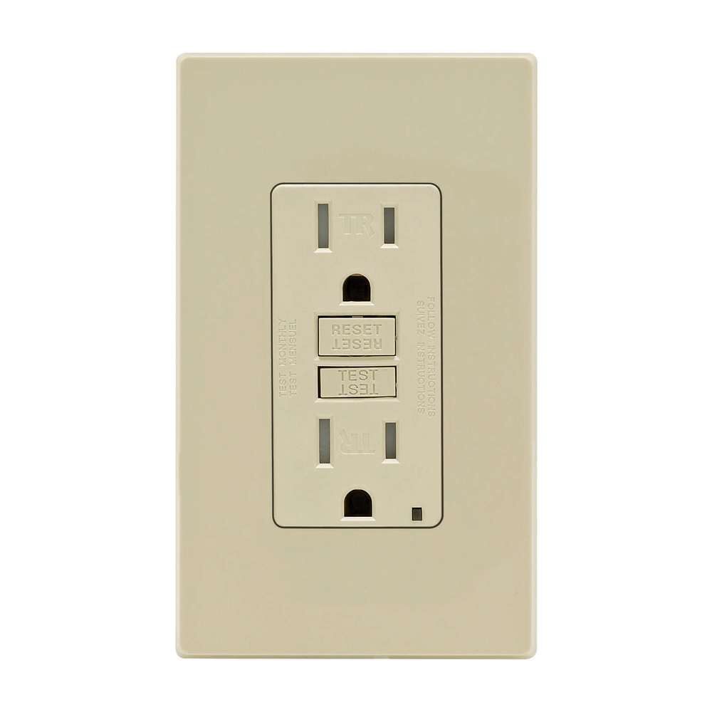 SmartlockPro GFCI Outlet 15A 125V Ivory NEMA 5-15R 3534096