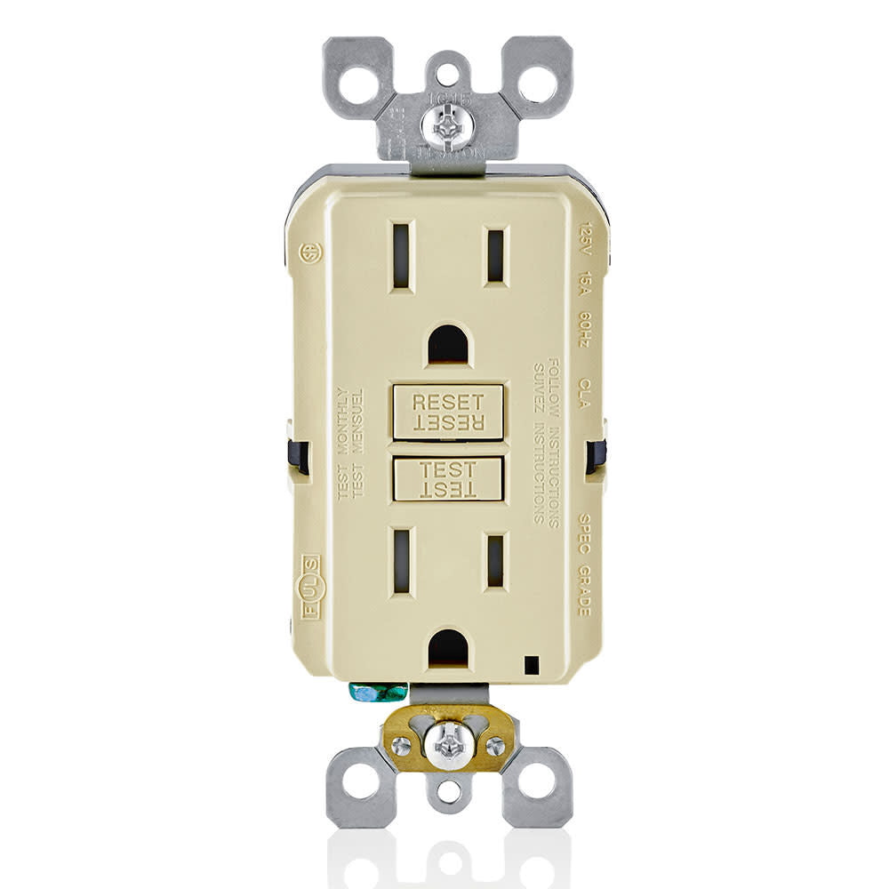 SmartlockPro GFCI Outlet 15A 125V Ivory NEMA 5-15R 3534096