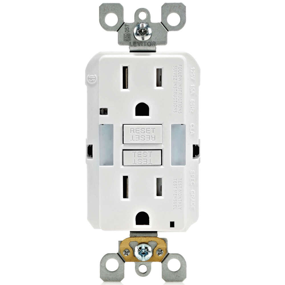 SmartlockPro GFCI Outlet 15A 125V Duplex White NEMA 5-15R 3534120