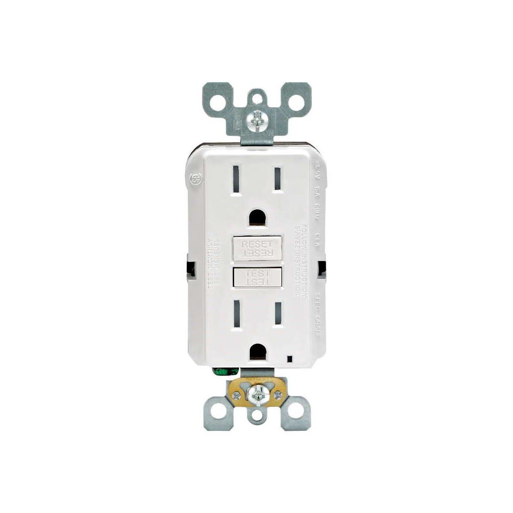 SmartlockPro GFCI Outlet 15A 125V Duplex White NEMA 5-15R 3534138