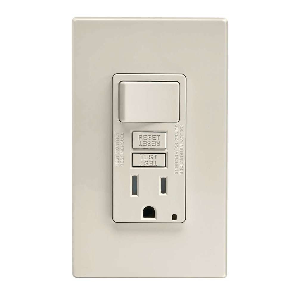 SmartlockPro GFCI Outlet 15A 125V Light Almond NEMA 5-15R 3534146