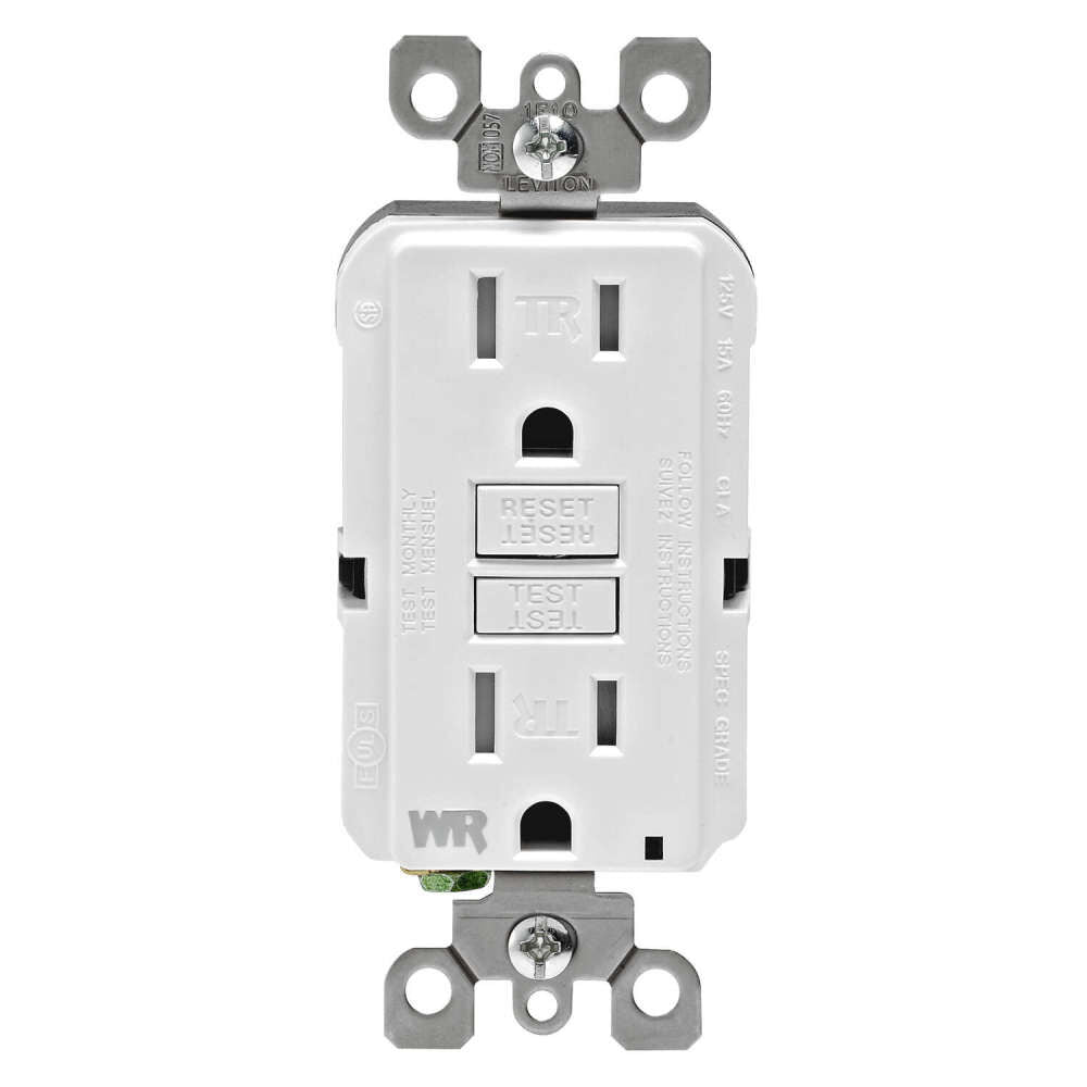 SmartlockPro GFCI Outlet 15A 125V Duplex White NEMA 5-15R 3534195