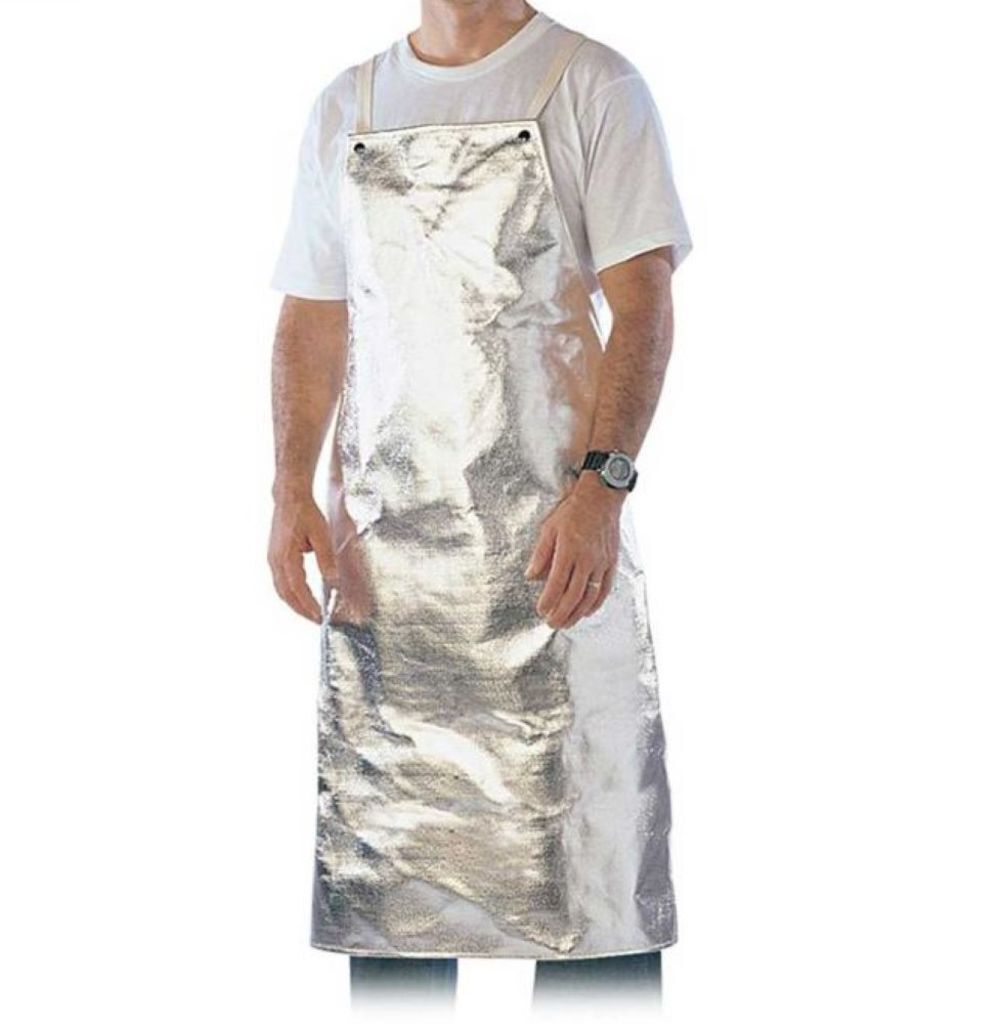 Aluminum Rayon Cowhide Leather Welding Bib Apron 36A