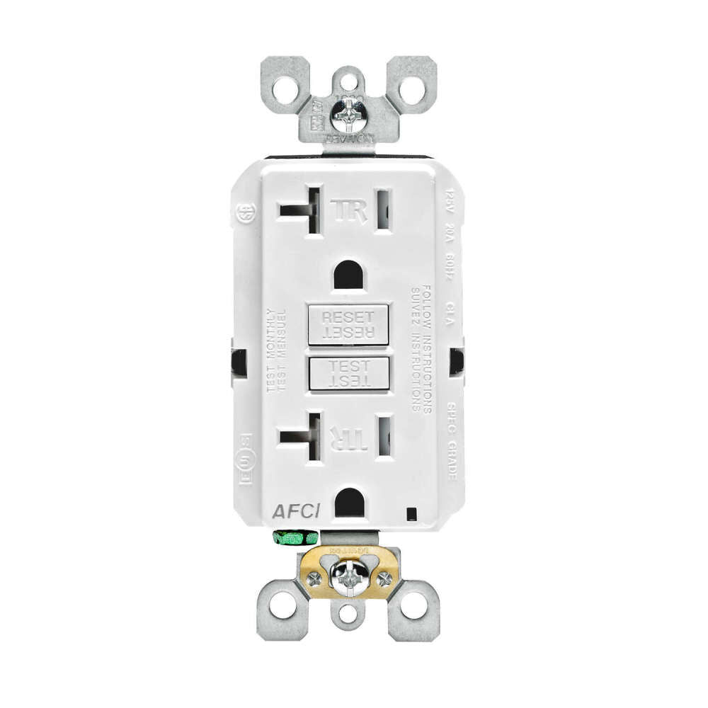 SmartlockPro AFCI Outlet 20A 125V White NEMA 5-20R 3809464