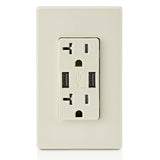 20A 125V Light Almond Combination Duplex Receptacle/Outlet 3809472