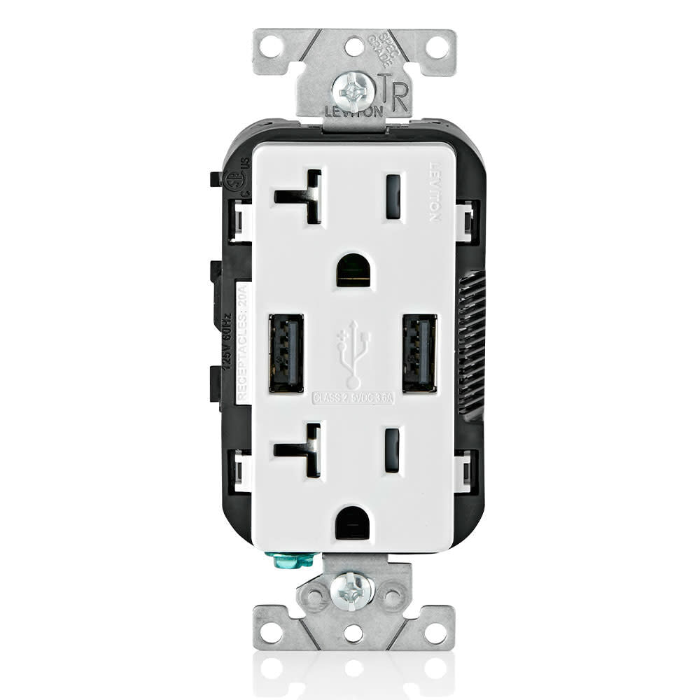 Combination Duplex Receptacle/Outlet 20A 125V White 3809480