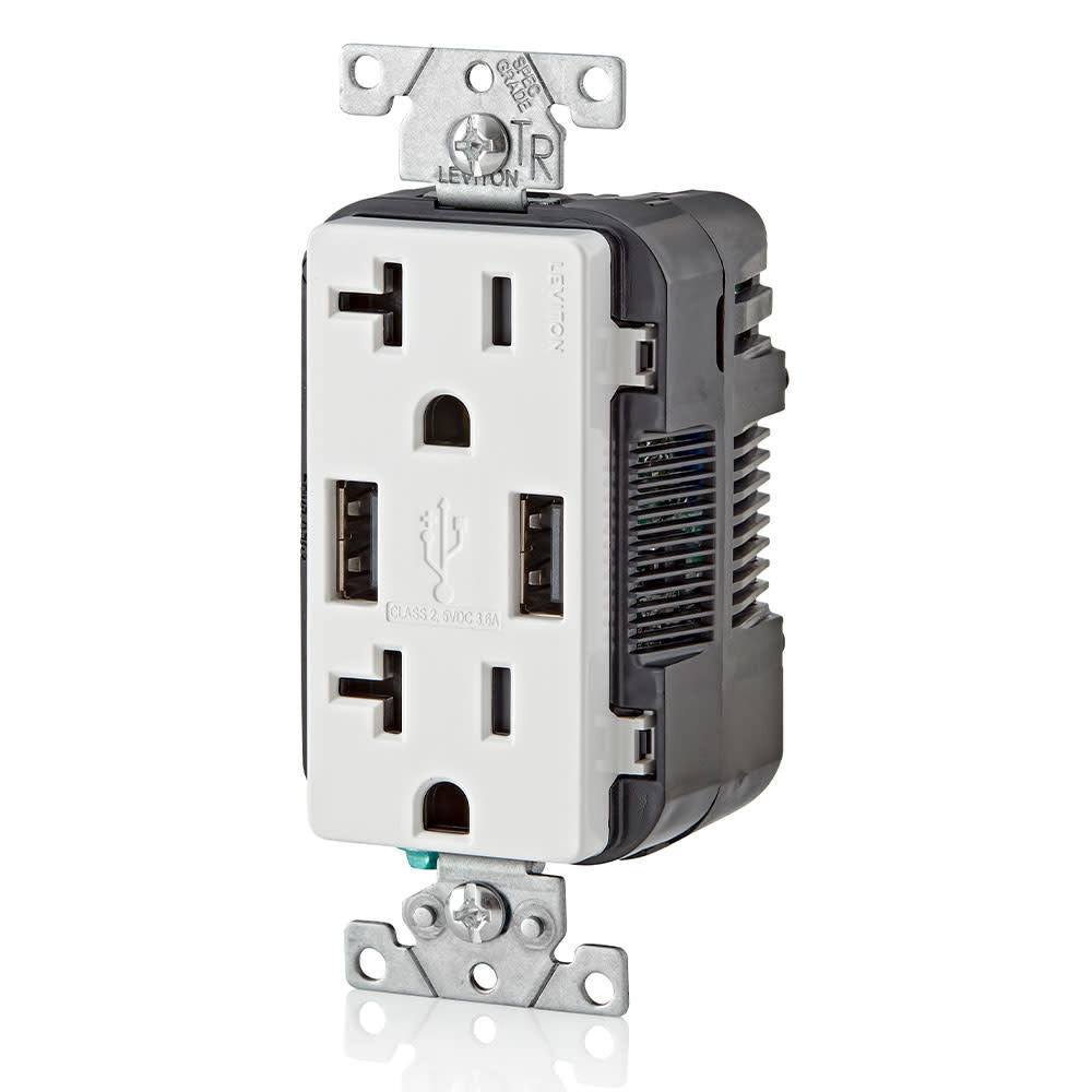 Combination Duplex Receptacle/Outlet 20A 125V White 3809480