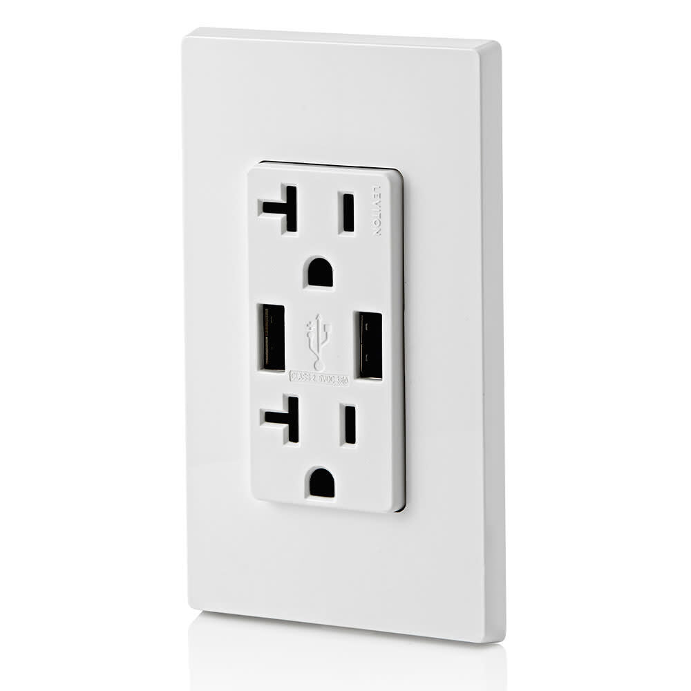 Combination Duplex Receptacle/Outlet 20A 125V White 3809480