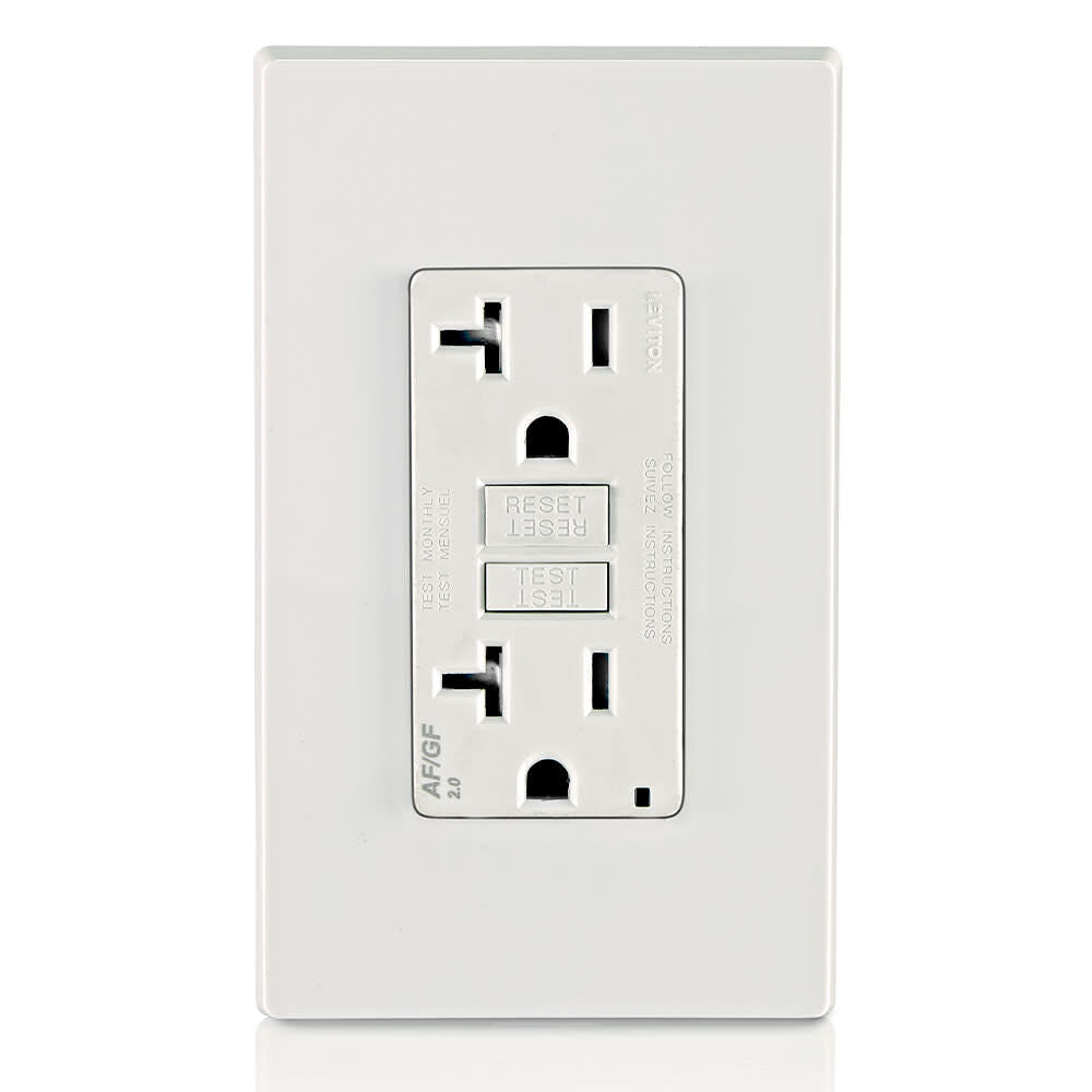 SmartlockPro AFCI/GFCI Outlet 20A 125V 2Pole White Duplex 3809514