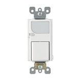 Combination Decora Switch with LED Light 15A 120VAC White 3809605