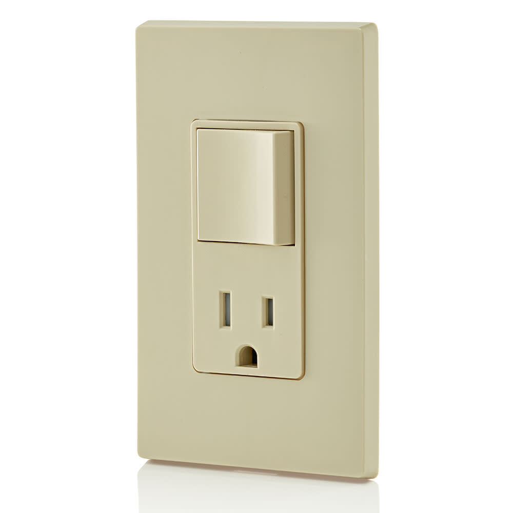 15A Ivory Combination Decora Switch & Receptacle/Outlet 3809688