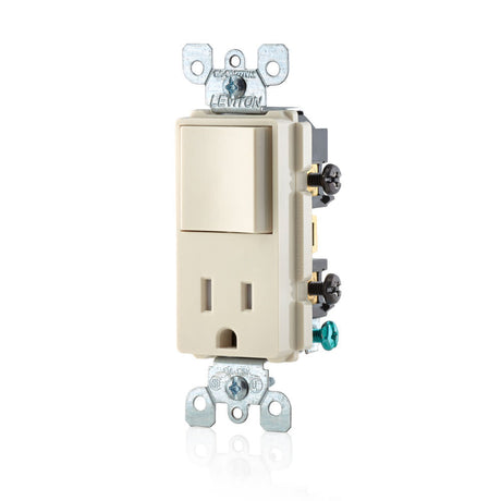 Decora Switch & Receptacle/Outlet 15A Light Almond Combination 3809696