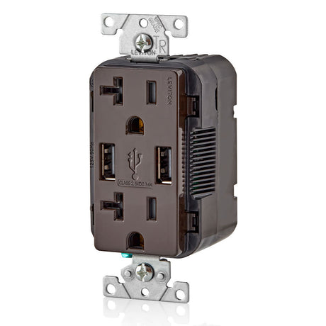 20A 125V Brown Combination Duplex Receptacle/Outlet 3829876
