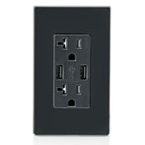 20A 125V Black Combination Duplex Receptacle/Outlet 3829884