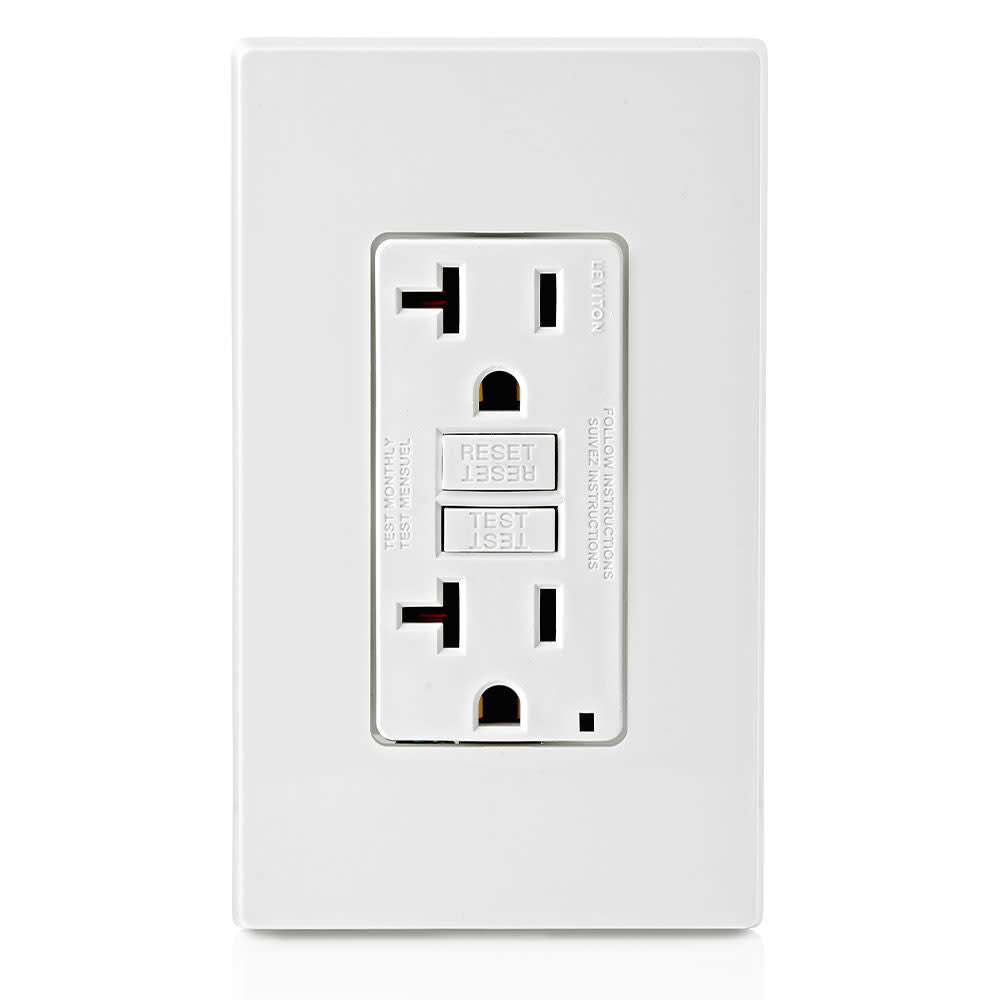 SmartlockPro GFCI Outlet 20A 125V 5-20R White Duplex 3895547