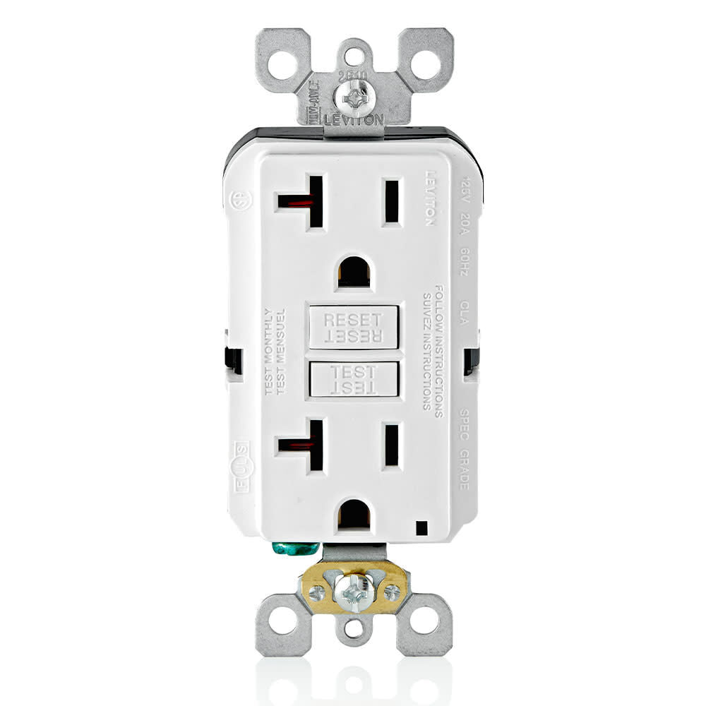 SmartlockPro GFCI Outlet 20A 125V 5-20R White Duplex 3895547