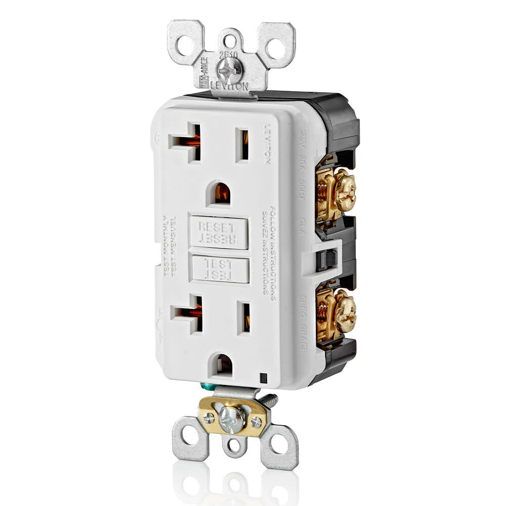 SmartlockPro GFCI Outlet 20A 125V 5-20R White Duplex 3895547