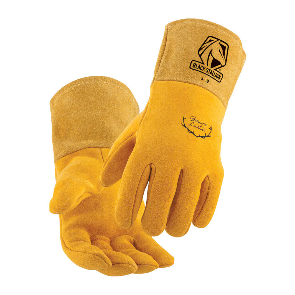 MightyMIG Tan Premium Deerskin MIG Gloves Medium 39M