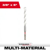 3/16 In. X 4 In. X 6 In. SHOCKWAVE Carbide Multi-Material Drill Bit