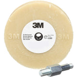 4 in x 5/8 in Beige Stripe Off Wheel With Mandrel PN07498O