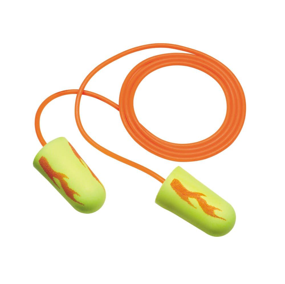 E-A-Rsoft Yellow Neon Blasts Earplugs 311-1252 Corded 200pk 8052911035