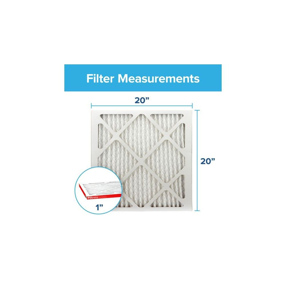 Filtrete 1000 MPR 20 x 20 x 1 Inch Allergen Defense Air Filter 4 Pack 9802-4