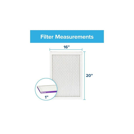 Filtrete 1500 MPR 16 x 20 x 1 Inch Bacteria & Virus Air Filter 4 Pack 2000-4-HR